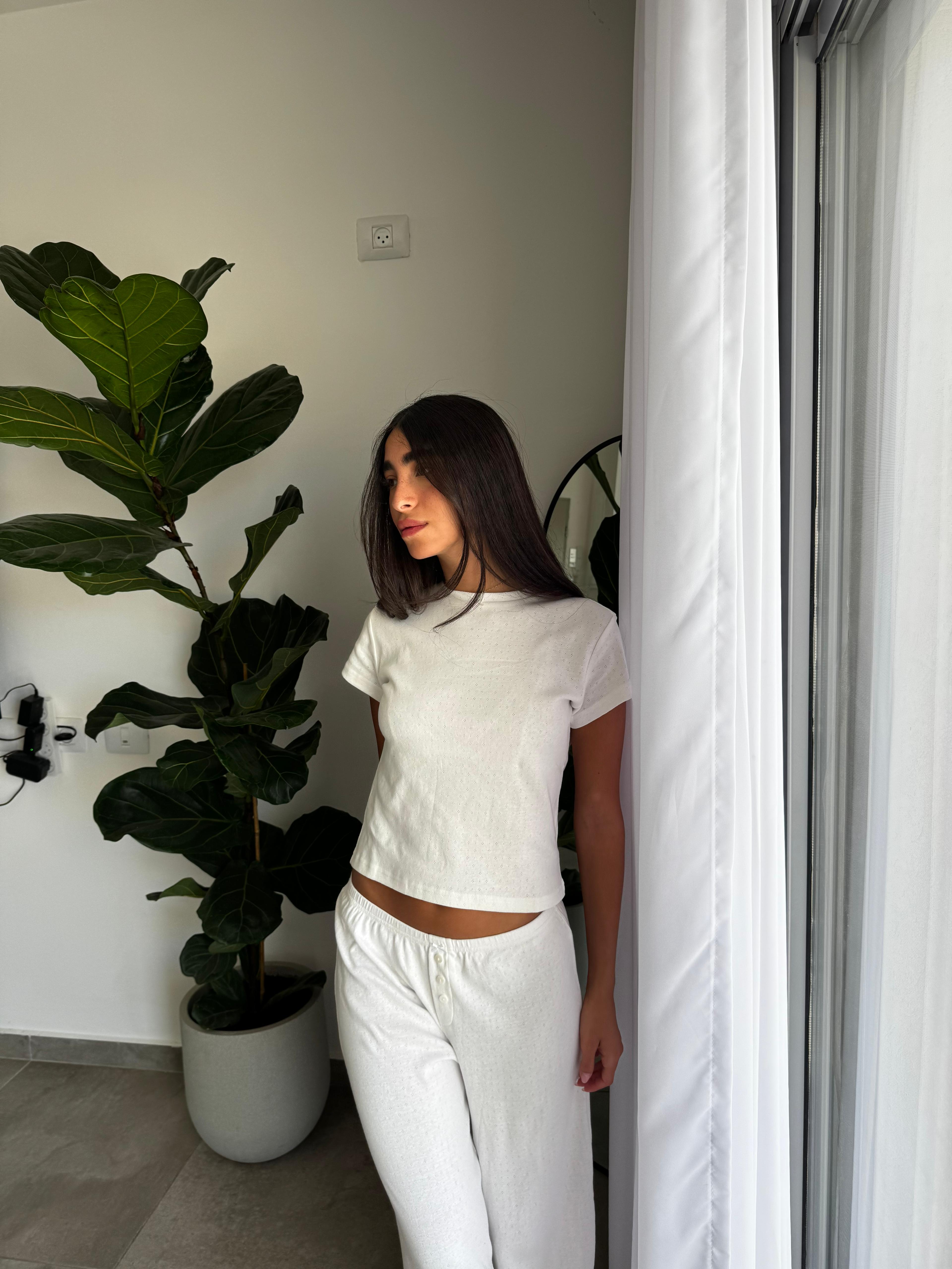 CALMA - T-SHIRT TOP White