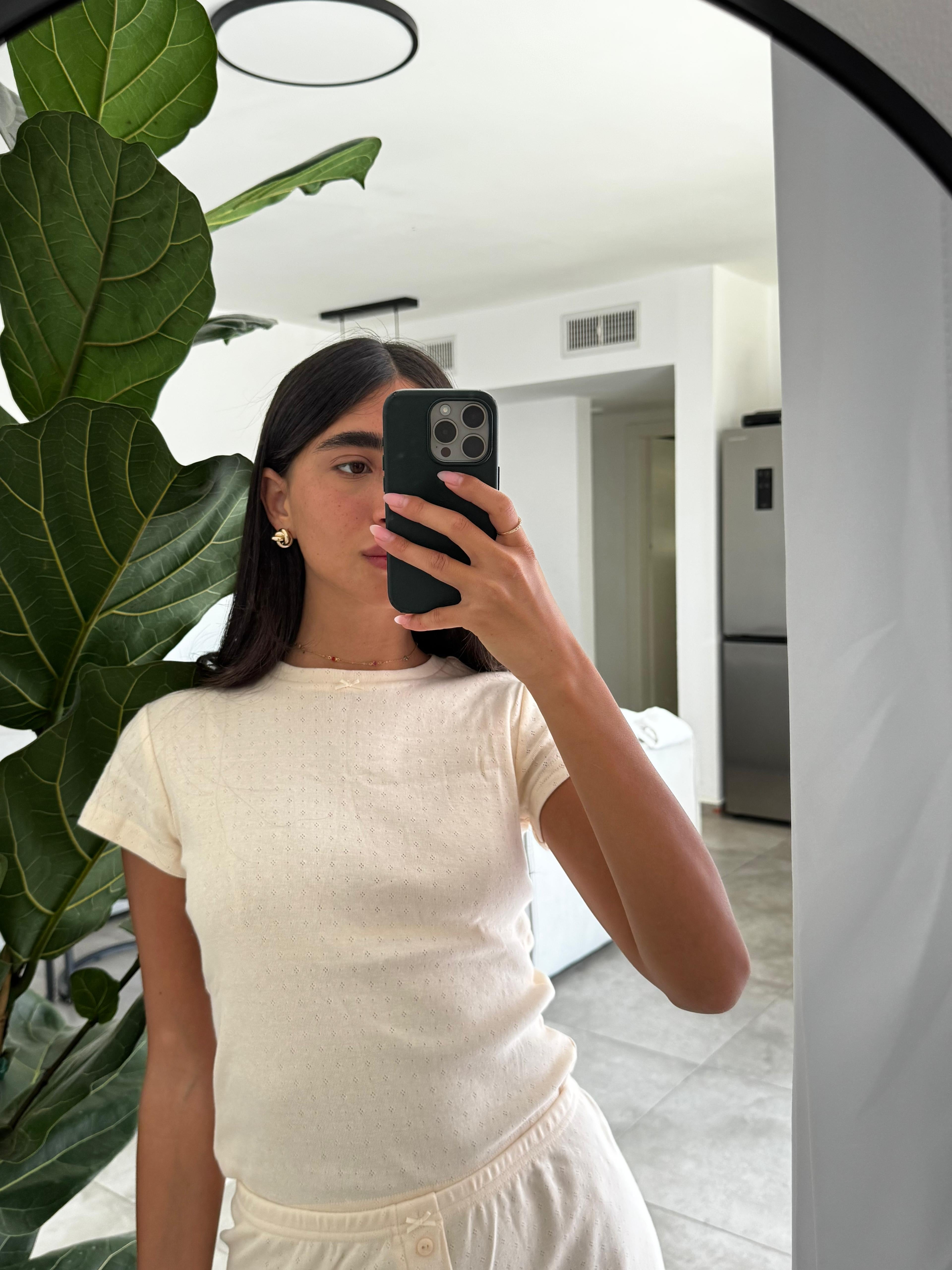 CALMA - T-SHIRT TOP Peach