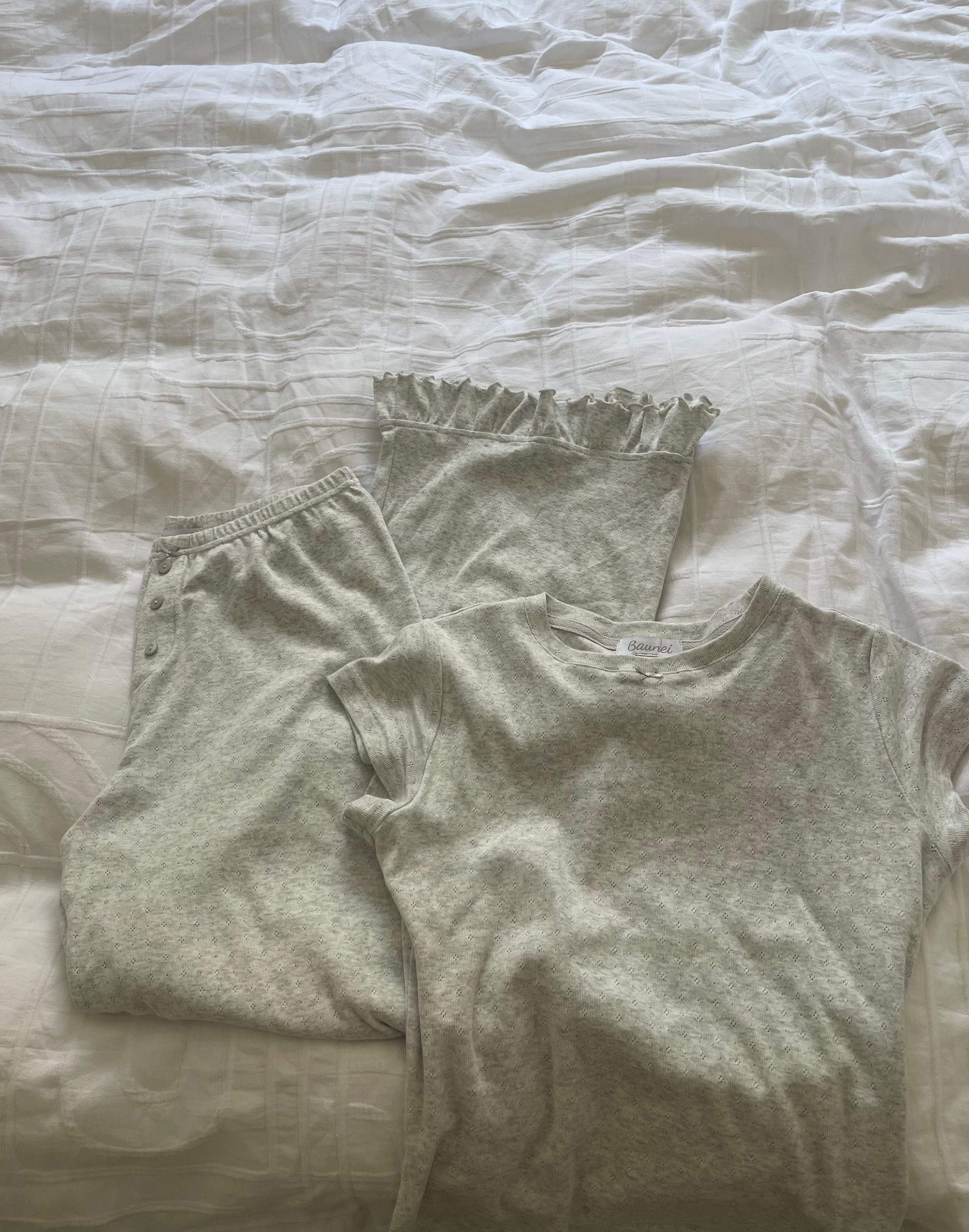 CALMA - T-SHIRT TOP  gray