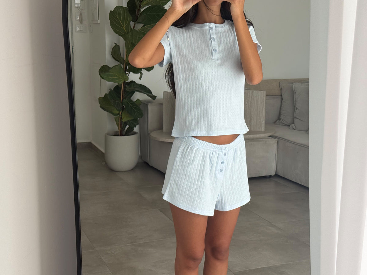 LUNA - T-SHIRT TOP Blue