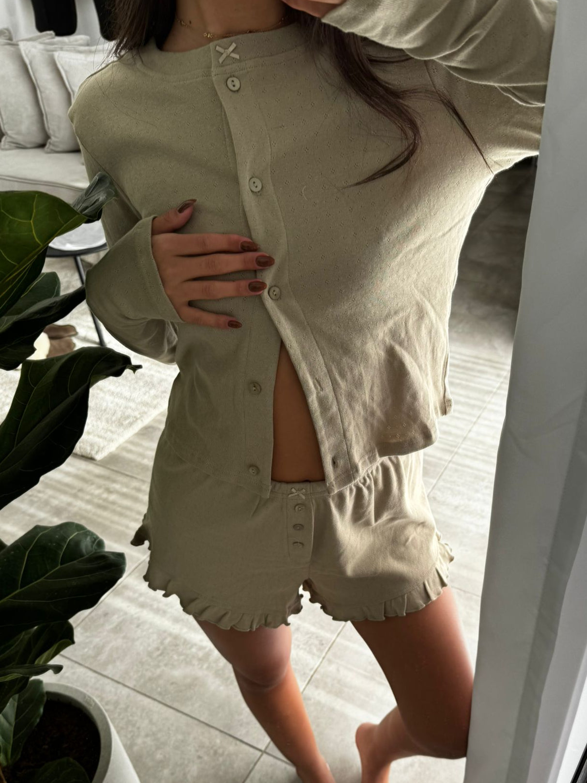 CALMA - BOTTOM Olive green